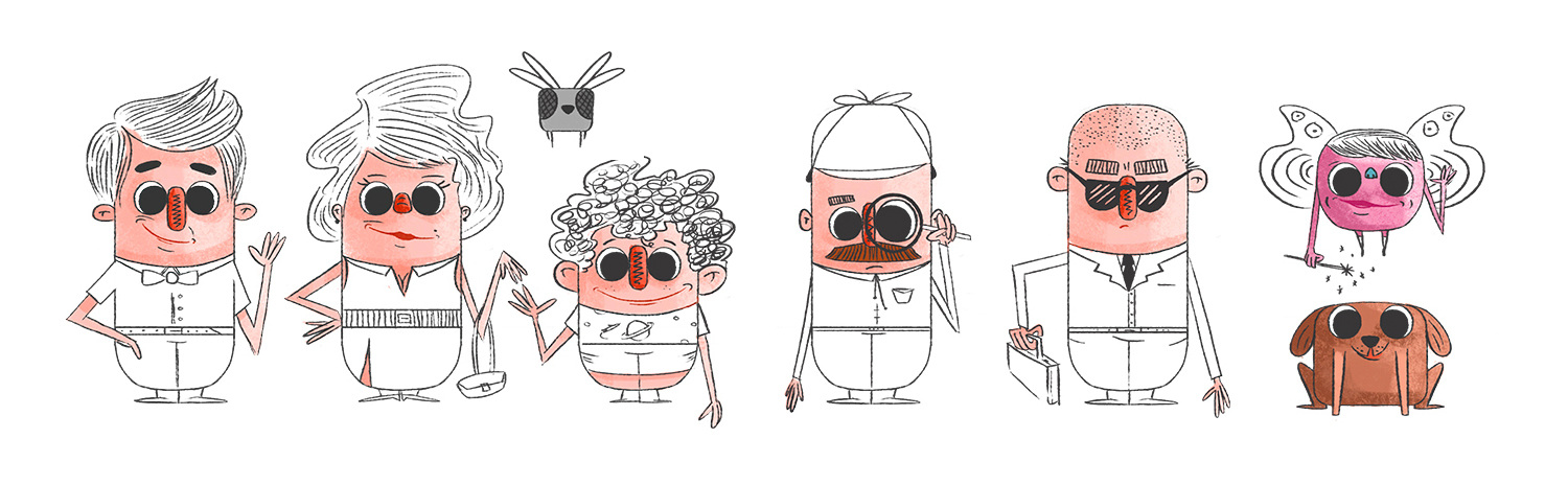 ING Bank Family Character Designs